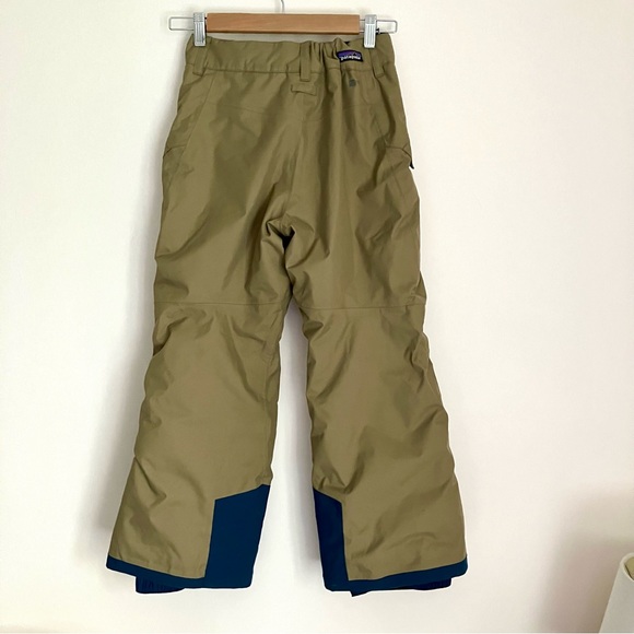 Patagonia Boys Insulated Snowshot Pants Ash Tan Size 10 Waterproof Snow - Picture 3 of 14